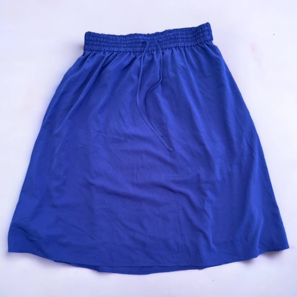 Old Navy Women's High Waisted Blue Midi Skirt -‎ Medium